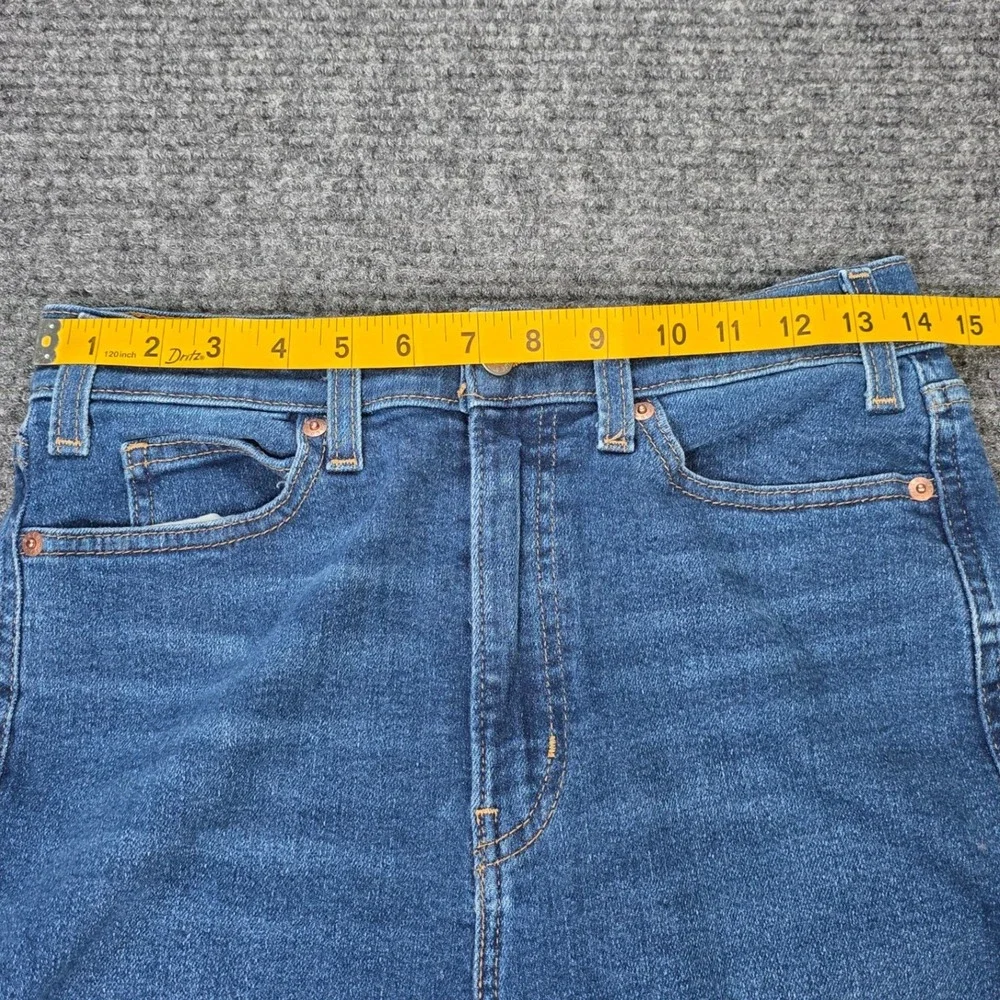 Signature by Levi Strauss Heritage High Rise Straight Jeans Women's 8 29 Blue